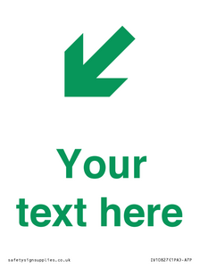 Custom Safe Condition inverse: Green Down left right arrow